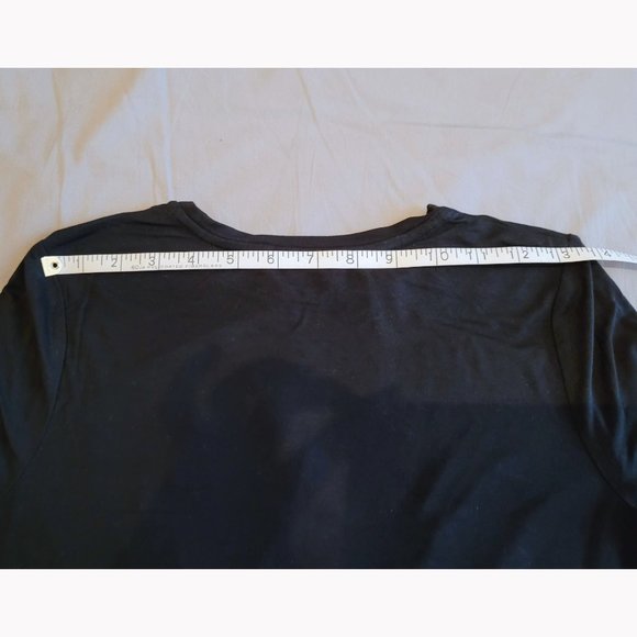 Babaton Twist Front Long Sleeve Rayon Top (Size XS, black) - Picture 7 of 10